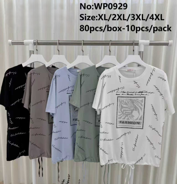 Bluzki damskie Roz XL-4XL, Mix Kolor Paczka 10 szt 1